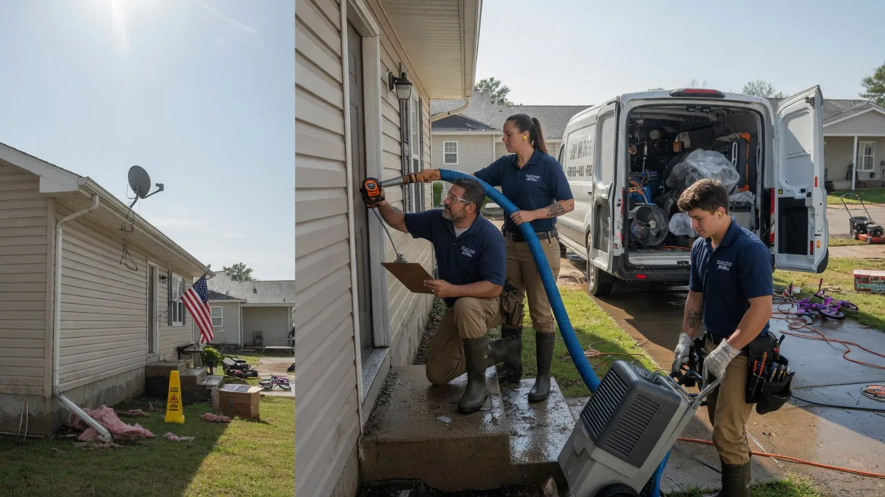 Ceiling Water Damage Restoration in Blue Springs, NE near me